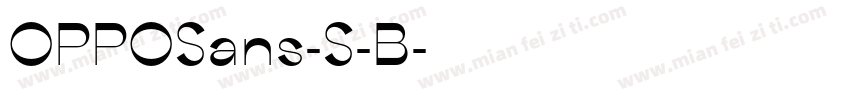 OPPOSans-S-B字体转换