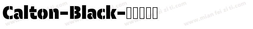 Calton-Black字体转换
