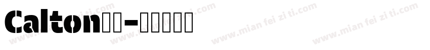 Calton字体字体转换