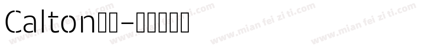 Calton字体字体转换