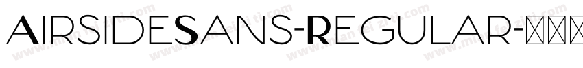 AirsideSans-Regular字体转换