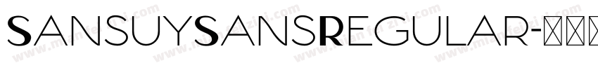 SansuySansRegular字体转换
