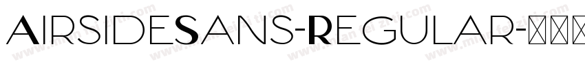 AirsideSans-Regular字体转换