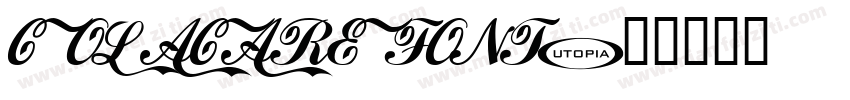 COLACAREFONT字体转换