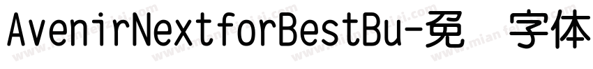 AvenirNextforBestBu字体转换