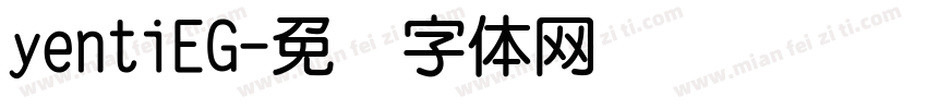 yentiEG字体转换