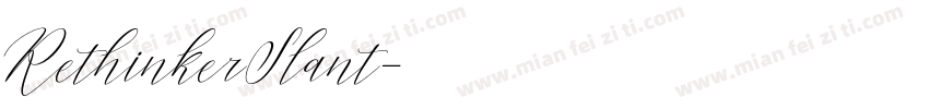 RethinkerSlant字体转换