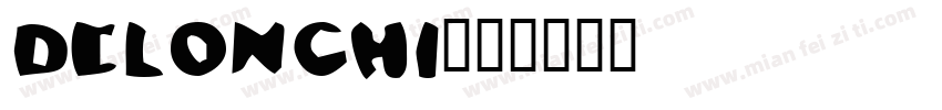 delonghi字体转换