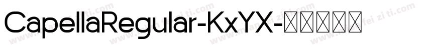 CapellaRegular-KxYX字体转换