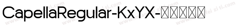 CapellaRegular-KxYX字体转换