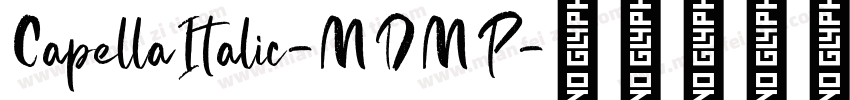 CapellaItalic-MDMP字体转换