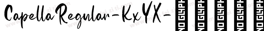 CapellaRegular-KxYX字体转换