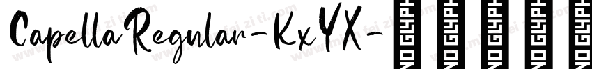 CapellaRegular-KxYX字体转换