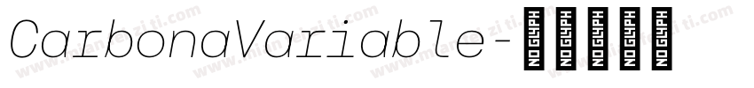 CarbonaVariable字体转换