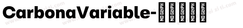 CarbonaVariable字体转换