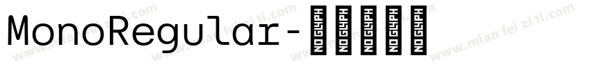 MonoRegular字体转换