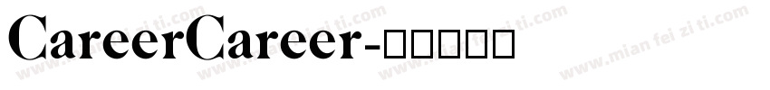 CareerCareer字体转换
