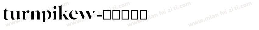 turnpikew字体转换