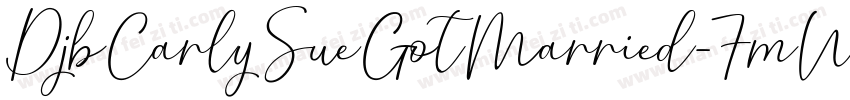 DjbCarlySueGotMarried-7mWK字体转换