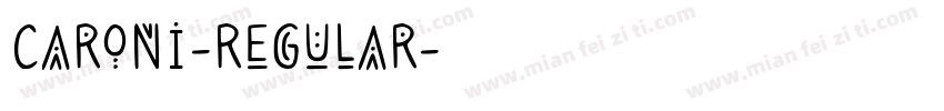 Caroni-Regular字体转换