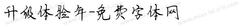 升级体验年字体转换
