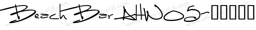 BeachBarAltW05字体转换
