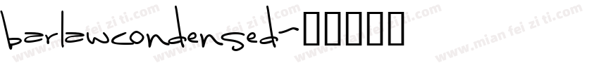 barlawcondensed字体转换
