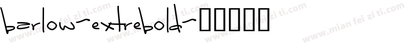 barlow-extrebold字体转换