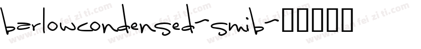 barlowcondensed-smib字体转换