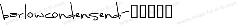 barlowcondensend字体转换