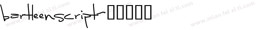 bartleenscript字体转换