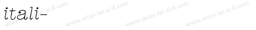 itali字体转换