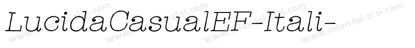 LucidaCasualEF-Itali字体转换