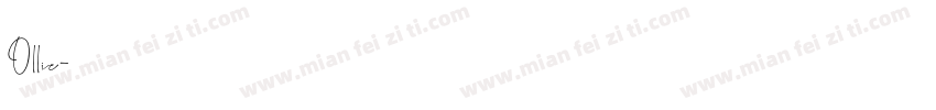 Ollie字体转换