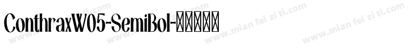 ConthraxW05-SemiBol字体转换