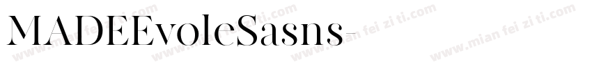 MADEEvoleSasns字体转换