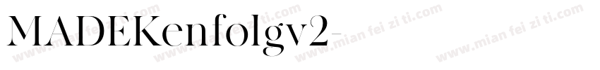 MADEKenfolgv2字体转换