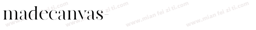 madecanvas字体转换