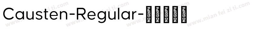 Causten-Regular字体转换