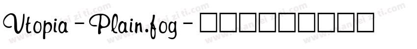 Vtopia-Plain.fog字体转换