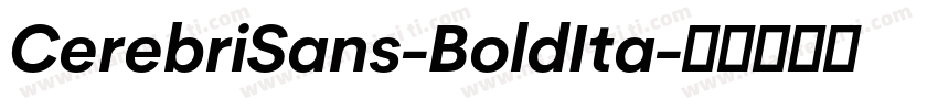CerebriSans-BoldIta字体转换