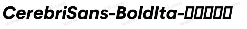 CerebriSans-BoldIta字体转换