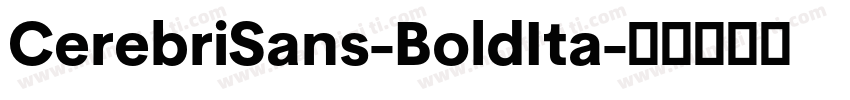 CerebriSans-BoldIta字体转换