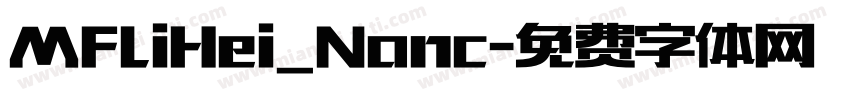 MFLiHei_Nonc字体转换