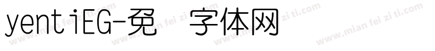 yentiEG字体转换