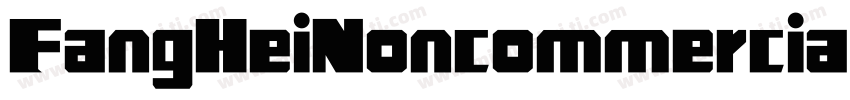 FangHeiNoncommercial字体转换