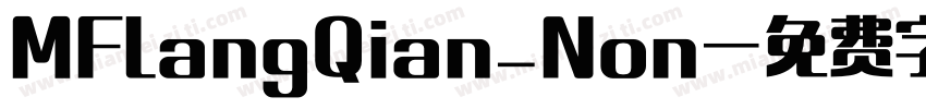 MFLangQian_Non字体转换