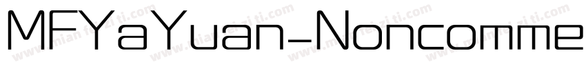 MFYaYuan_Noncommerci字体转换