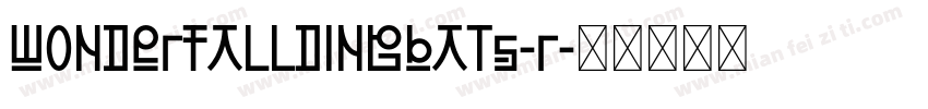 wonderfalldingbats-r字体转换