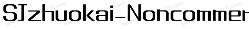 SJzhuokai_Noncommercial字体转换
